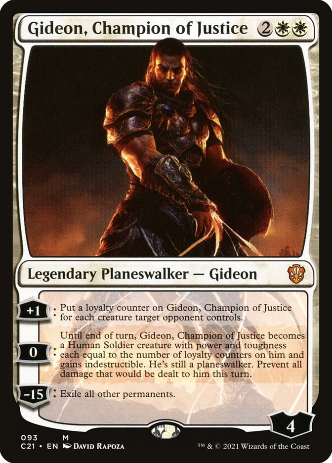Gideon, Champion of Justice (93) - Commander 2021 (C21)