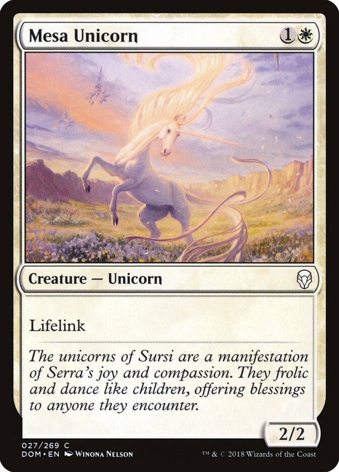 Mesa Unicorn (27) - Dominaria (DOM)