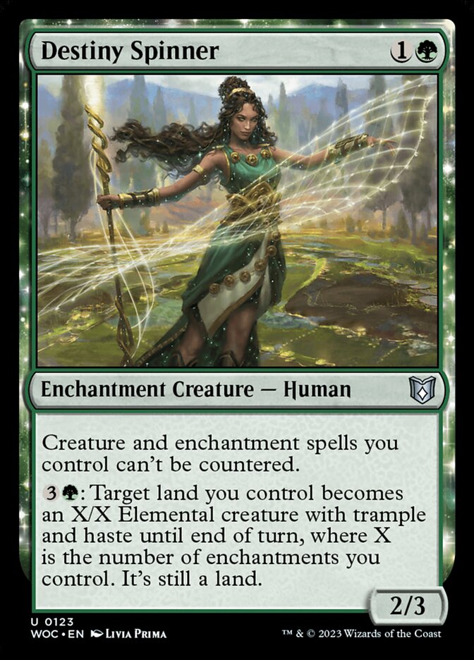 Destiny Spinner (123) - Wilds of Eldraine Commander (WOC)