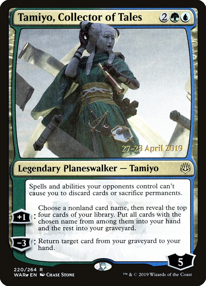 Tamiyo, Collector of Tales (220s) - War of the Spark Promos (PWAR)