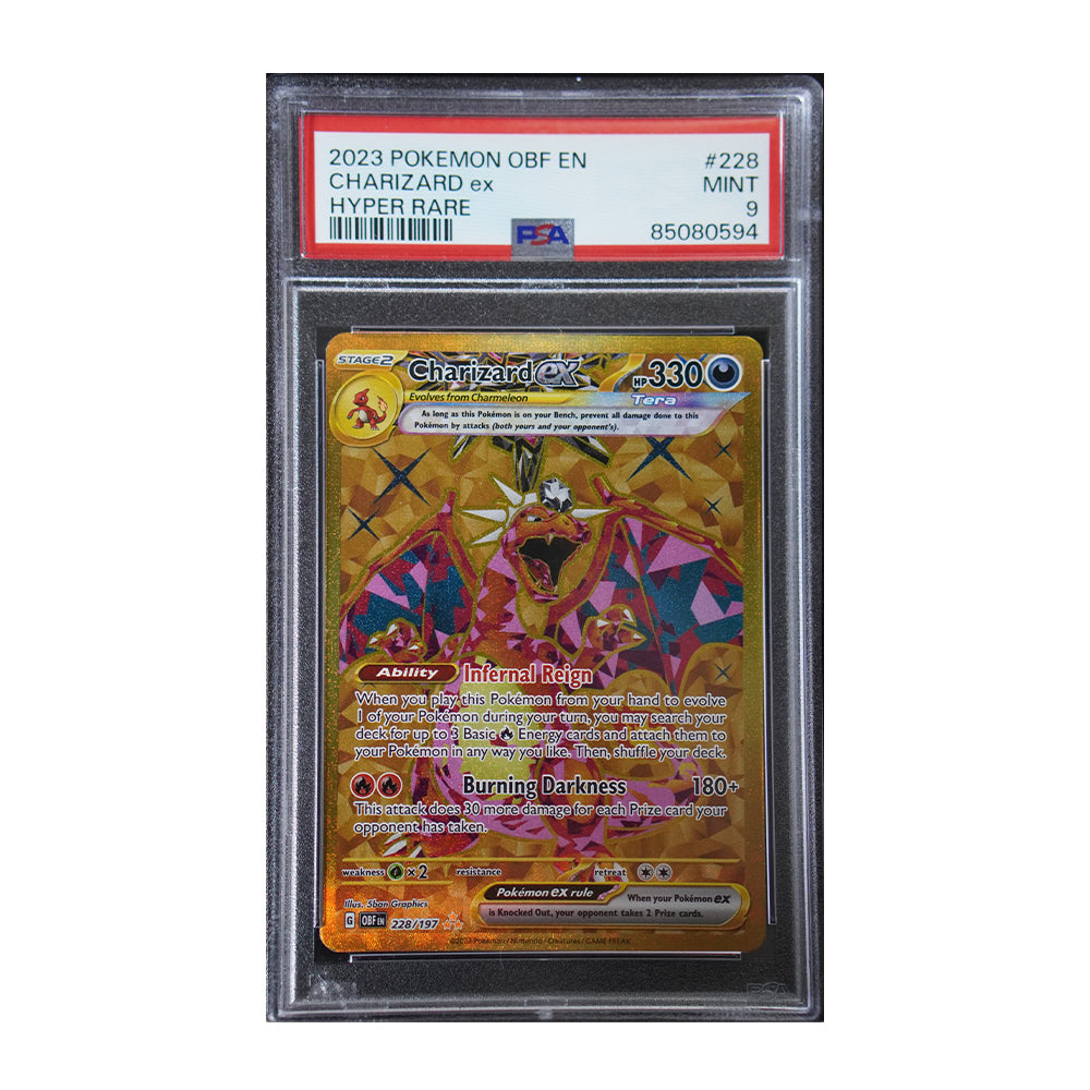 Charizard ex - 228/197 - [Holo, Graded PSA 9] - SV03: Obsidian Flames (OBF)