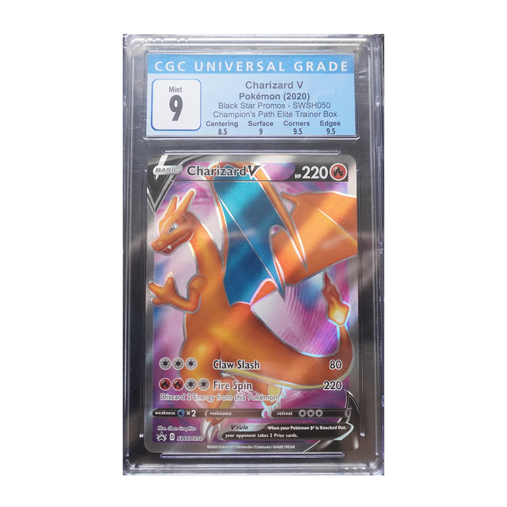 Charizard V - [Holo, Graded CGC 9] - SWSH: Sword & Shield Promo Cards (SWSD)