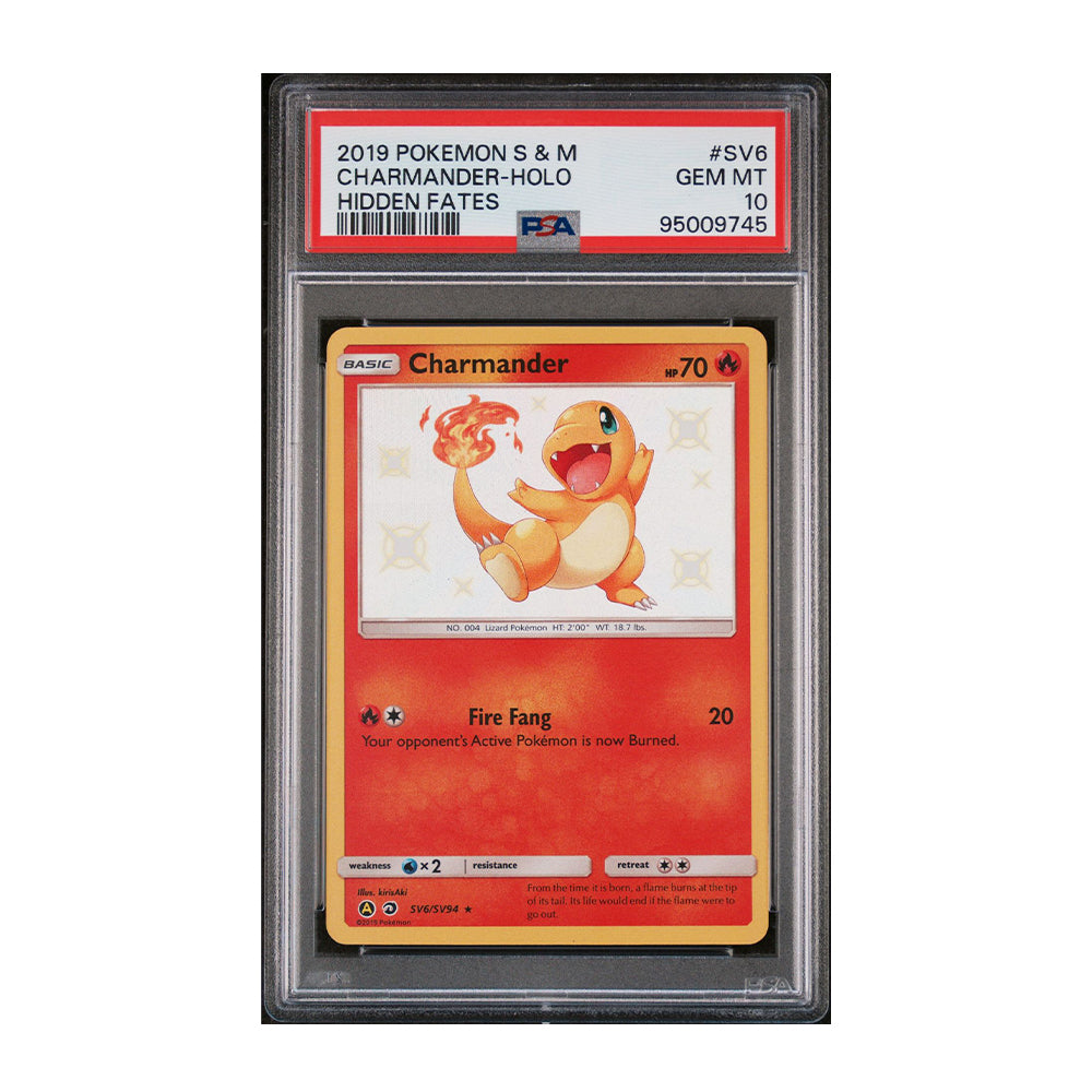 Charmander [Holo, Graded PSA 10] - Hidden Fates: Shiny Vault (HIF:SV)