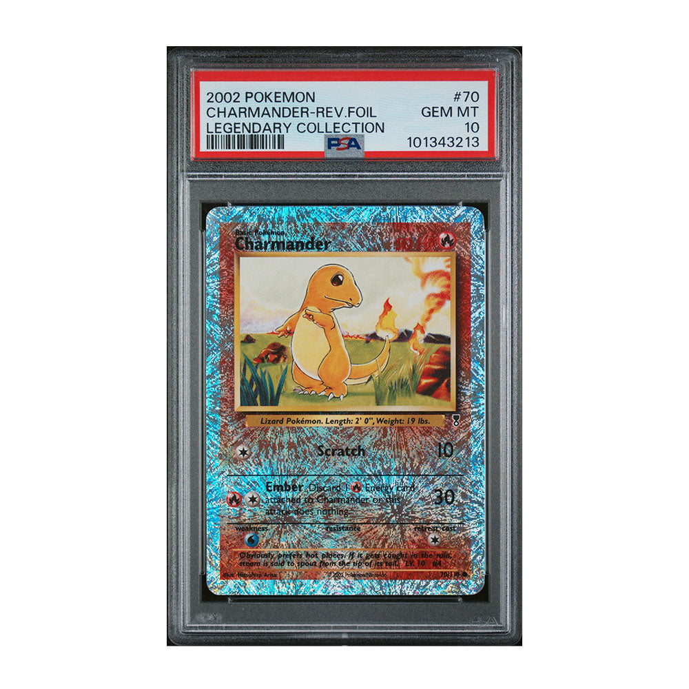 Charmander  - [Reverse Holo, Graded PSA 10] Legendary Collection (LC)