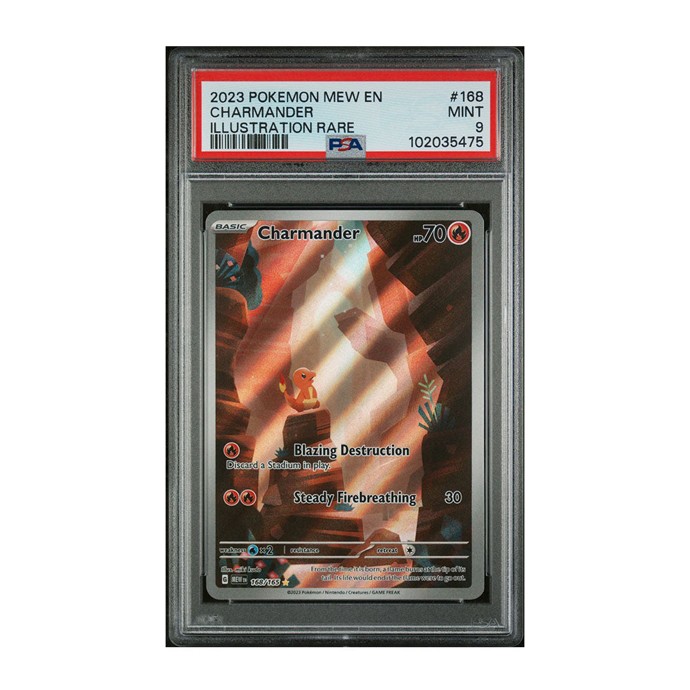 Charmander 168/165 - [Holo, Graded PSA 9] SV: Scarlet & Violet 151 (MEW)