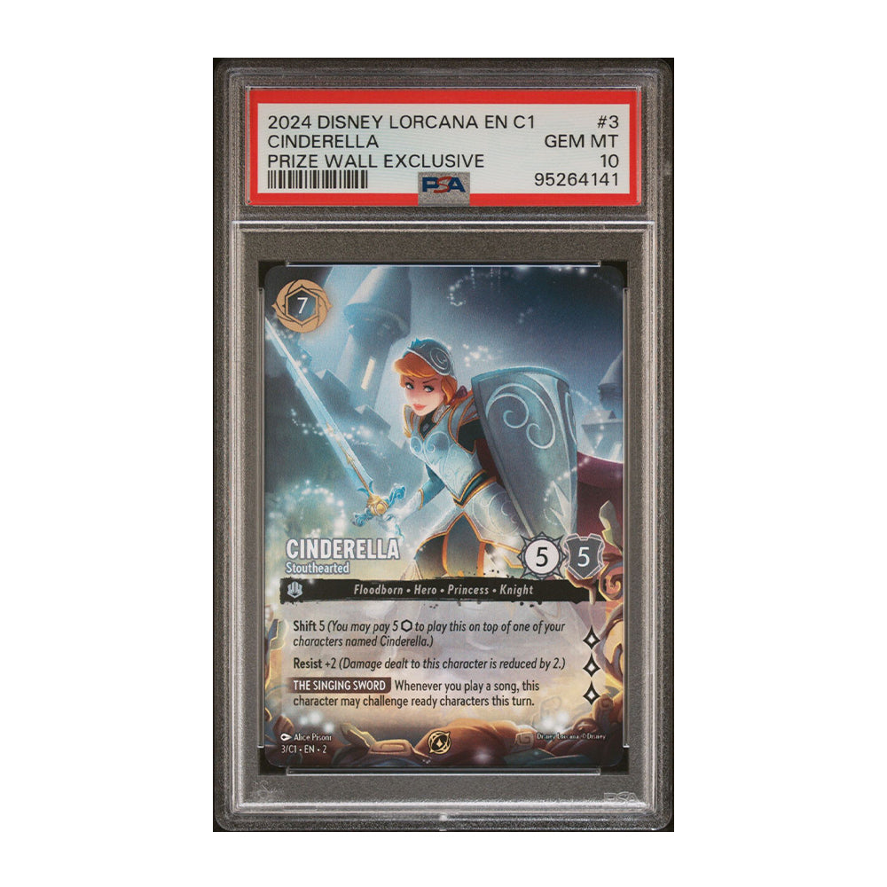 Cinderella - Stouthearted - [Enchanted, Graded PSA 10] Disney Lorcana Promo Cards (DLPC)