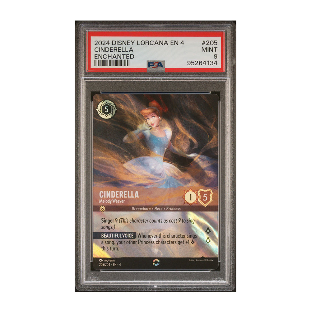 Cinderella - Melody Weaver (Enchanted) - [Foil, Enchanted, Graded PSA 9] - Ursula's Return (4)