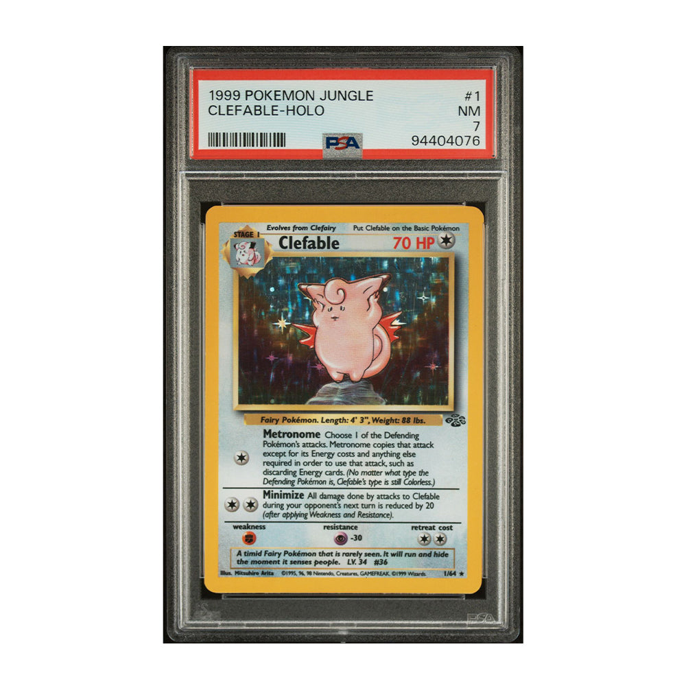 Clefable (1) [Holo, Graded PSA 7] -  Jungle (JU)