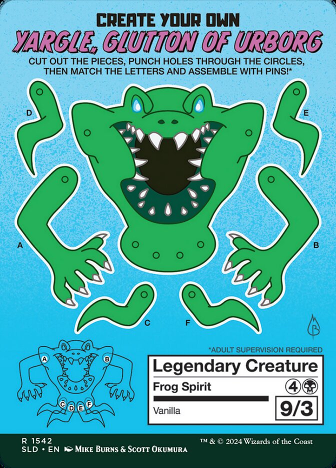 Yargle, Glutton of Urborg // Yargle, Glutton of Urborg (1542) - Secret Lair Drop (SLD)