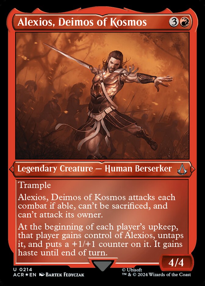 Alexios, Deimos of Kosmos - [Etched Foil] Assassin's Creed (ACR)