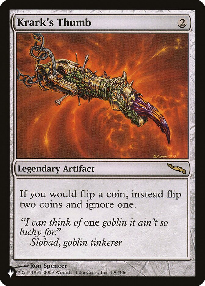 Krark's Thumb (MRD-190) - The List (PLST)