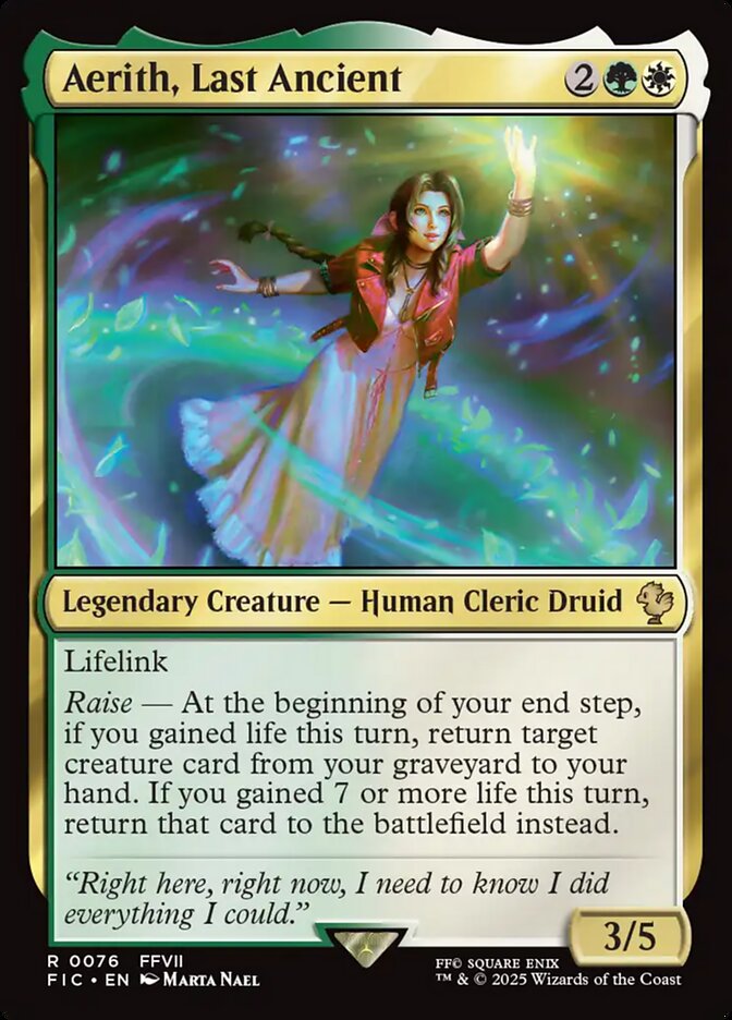 Aerith, Last Ancient (76) - [Surge Foil] Final Fantasy Commander (FIC)