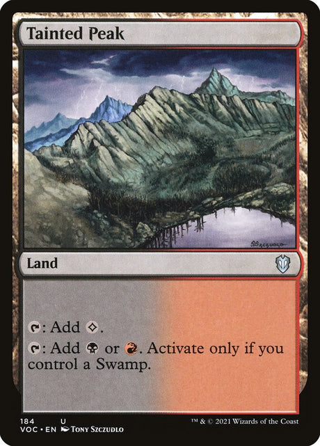 Tainted Peak (184) - Crimson Vow Commander (VOC)
