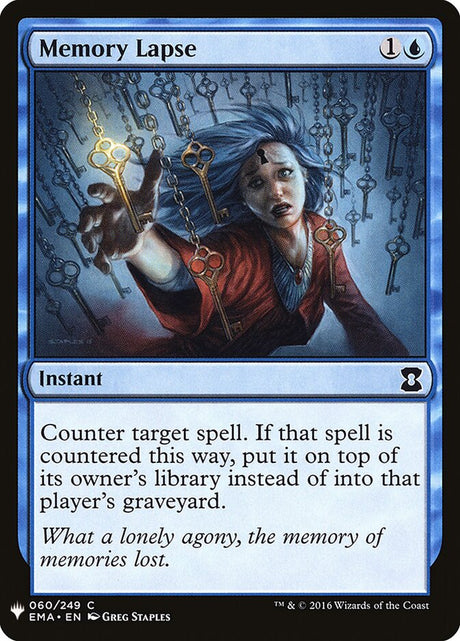 Memory Lapse (EMA-60) - The List (PLST)