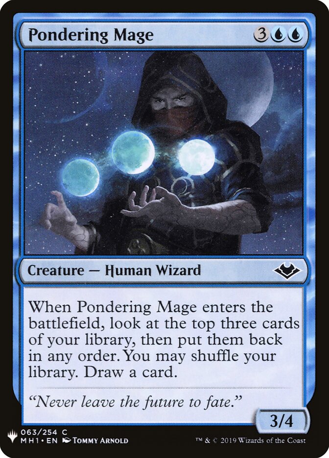 Pondering Mage (MH1-63) - The List (PLST)
