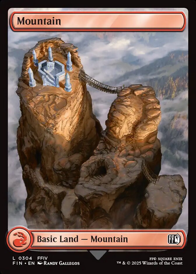 Mountain (304) - [Foil, Full Art] Final Fantasy (FIN)