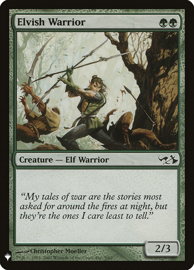 Elvish Warrior (DD1-5) - The List (PLST)