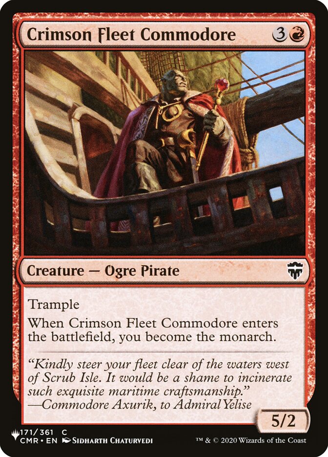 Crimson Fleet Commodore (CMR-171) - The List (PLST)