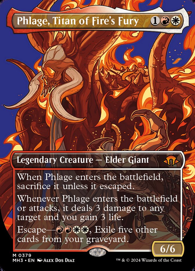 Phlage, Titan of Fire's Fury - [Borderless] Modern Horizons 3 (MH3)