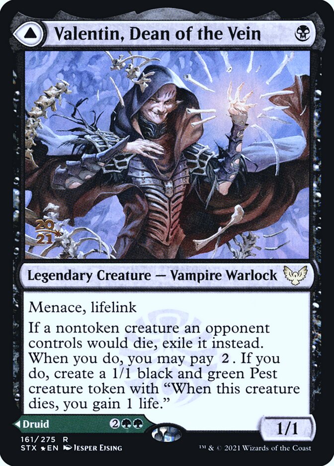 Valentin, Dean of the Vein // Lisette, Dean of the Root (161s) - Strixhaven: School of Mages Promos (PSTX)