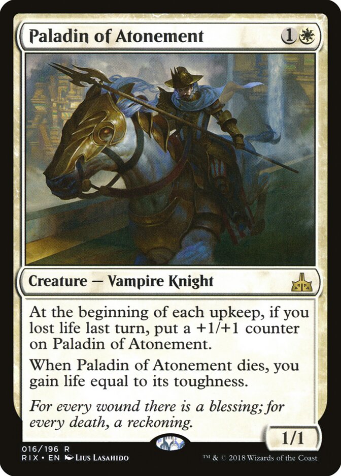 Paladin of Atonement (16) - Rivals of Ixalan (RIX)