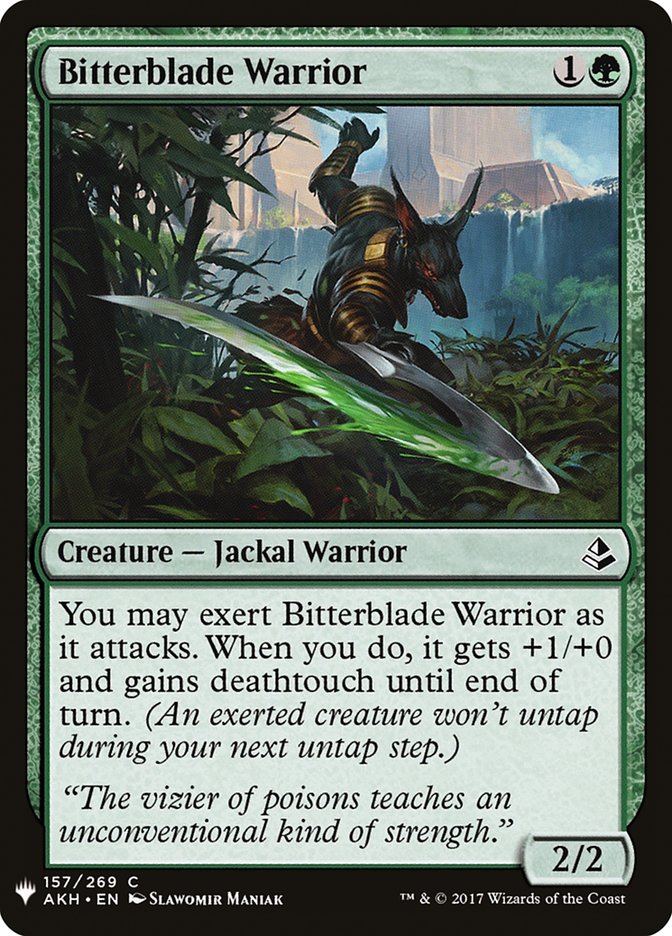 Bitterblade Warrior - The List (PLST)