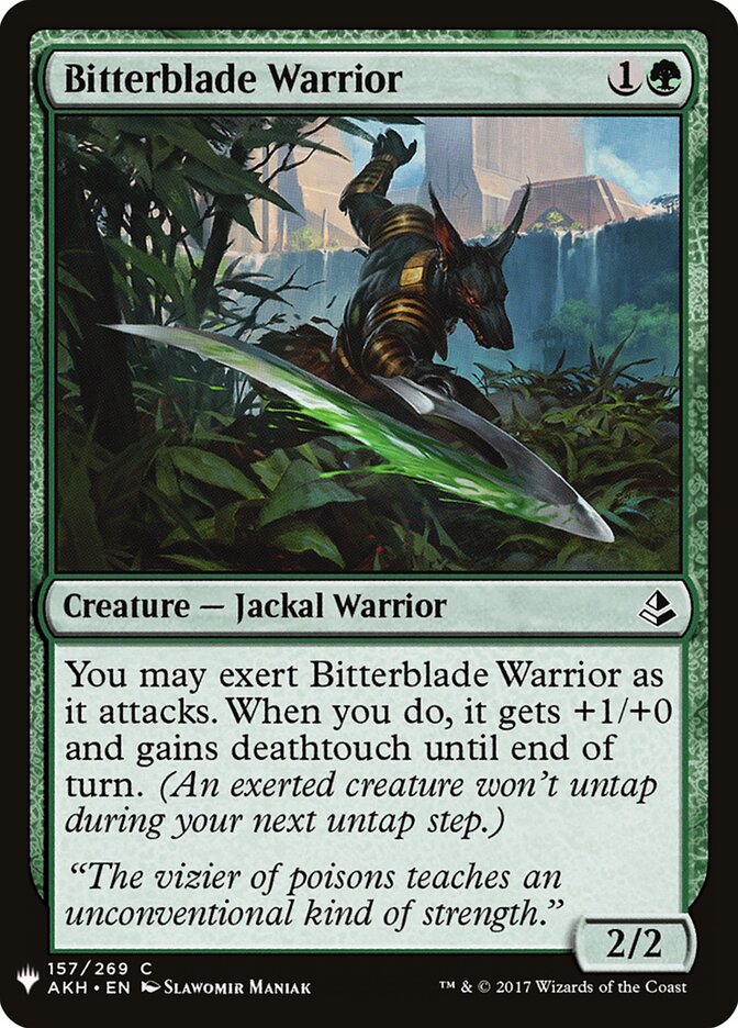 Bitterblade Warrior (AKH-157) - The List (PLST)