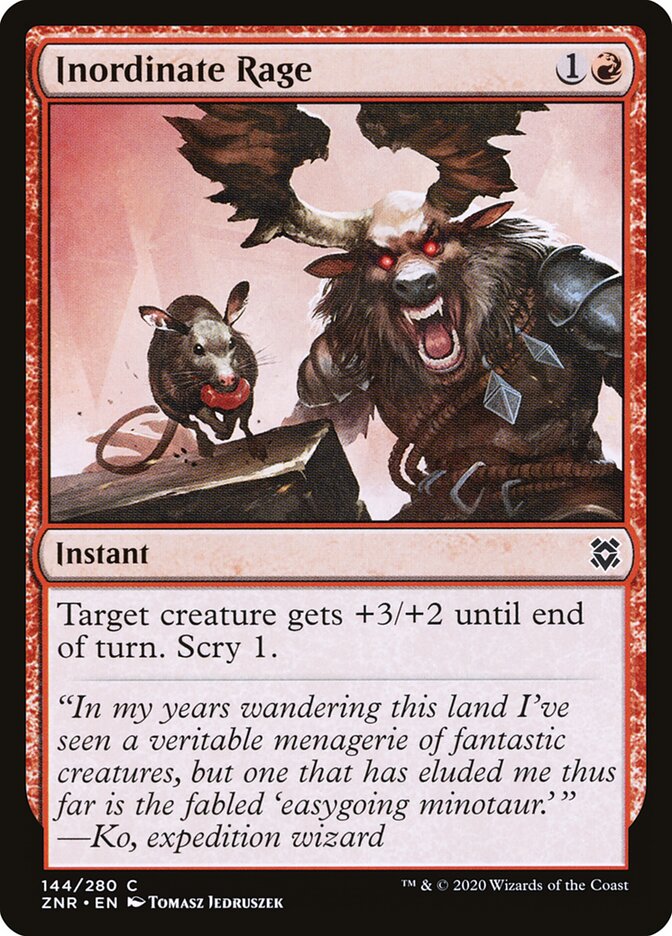 Inordinate Rage (144) - Zendikar Rising (ZNR)