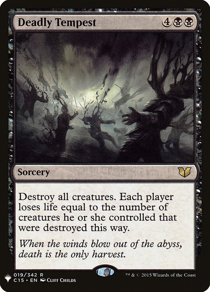 Deadly Tempest (C15-19) - The List (PLST)