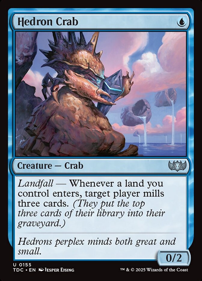 Hedron Crab (155) - Tarkir: Dragonstorm Commander (TDC)