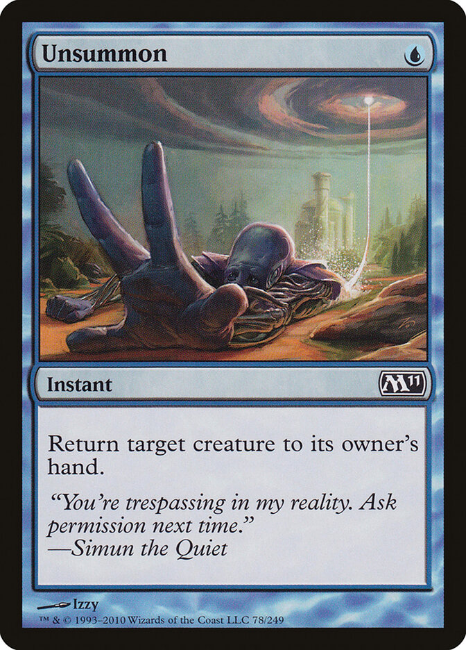 Unsummon (78) - Magic 2011 (M11)