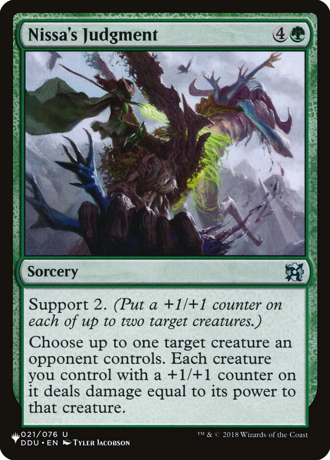 Nissa's Judgment (DDU-21) - The List (PLST)