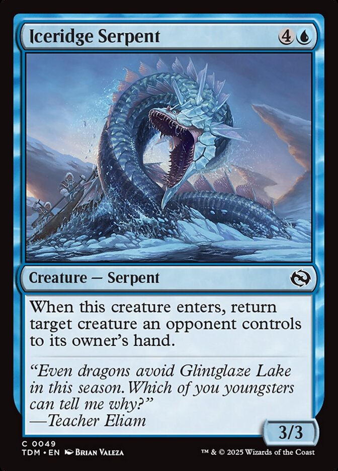 Iceridge Serpent (49) - Tarkir: Dragonstorm (TDM)