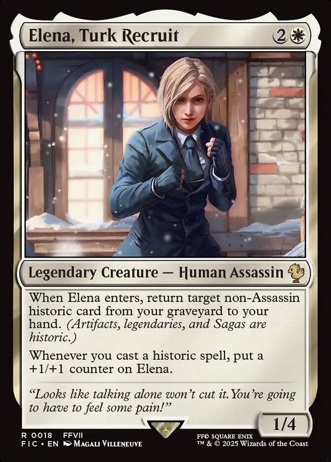Elena, Turk Recruit (18) - Final Fantasy Commander (FIC)