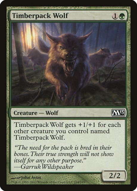 Timberpack Wolf (194) - Magic 2013 (M13)