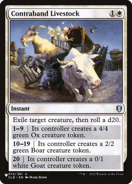 Contraband Livestock (CLB-12) - The List (PLST)