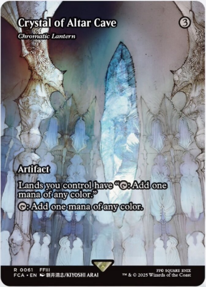 Crystal of Altar Cave - Chromatic Lantern (61) - [Foil, Borderless] Final Fantasy: Through the Ages (FCA)
