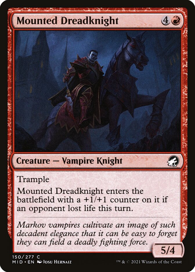 Mounted Dreadknight (150) - Innistrad: Midnight Hunt (MID)