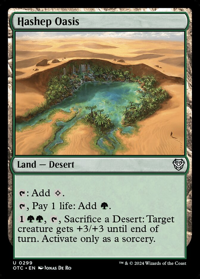 Hashep Oasis (299) - Outlaws of Thunder Junction Commander (OTC)