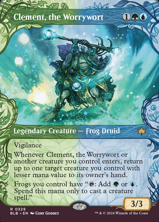 Clement, the Worrywort - [Foil, Showcase] Bloomburrow (BLB)