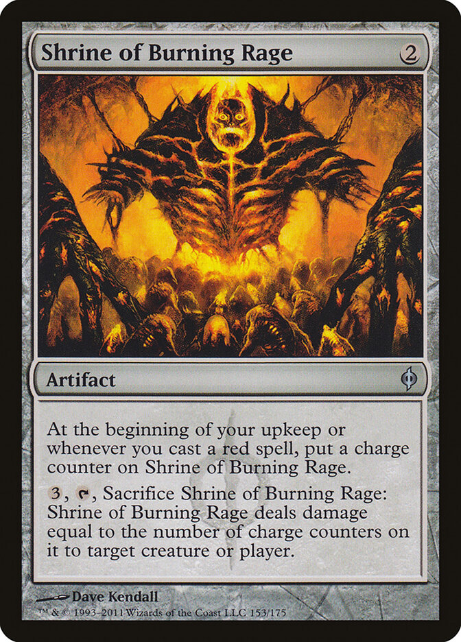 Shrine of Burning Rage (153) - New Phyrexia (NPH)