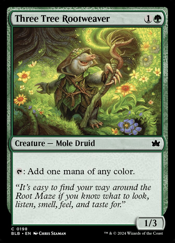 Three Tree Rootweaver (198) - Bloomburrow (BLB)