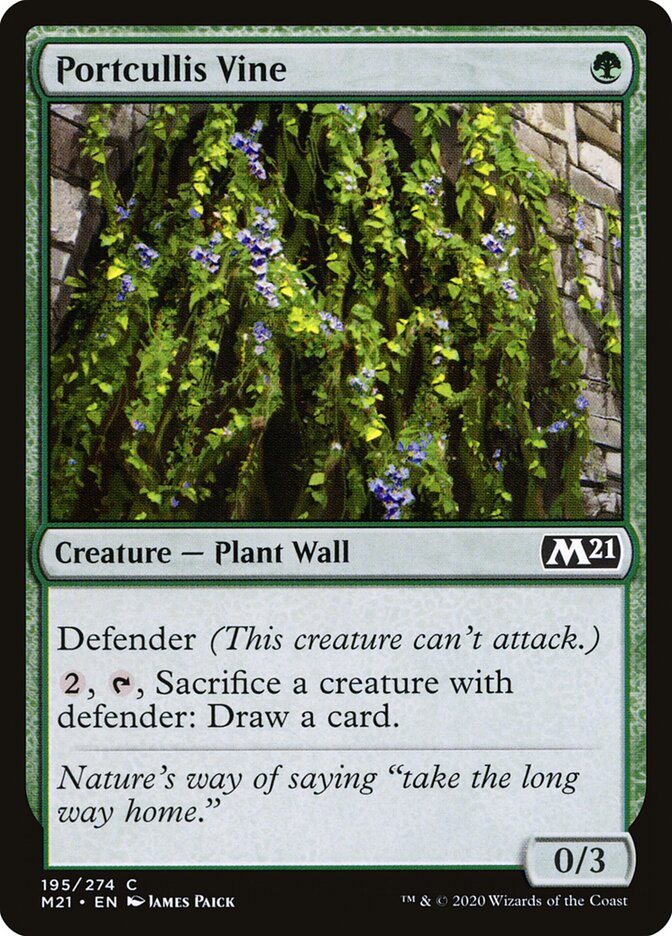 Portcullis Vine (195) - Core Set 2021 (M21)