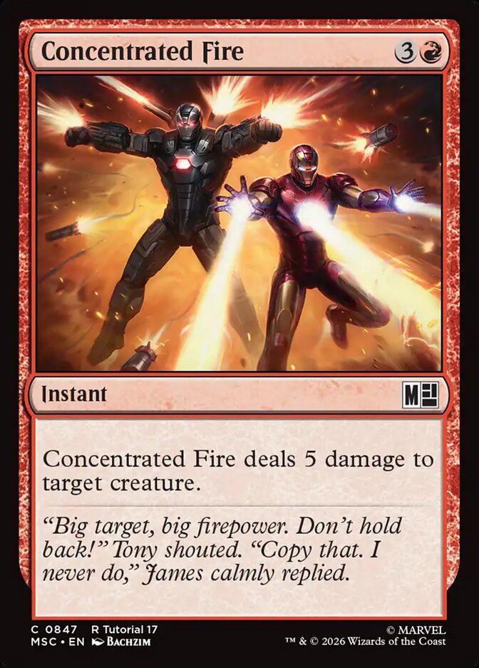Concentrated Fire (847) - Marvel Super Heroes Commander (MSC)