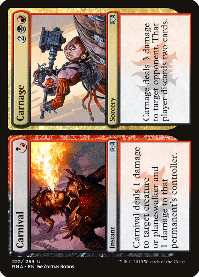 Carnival // Carnage (222) - Ravnica Allegiance (RNA)