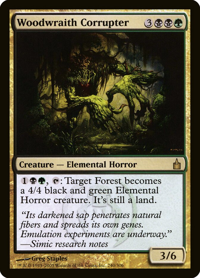 Woodwraith Corrupter (240) - Ravnica: City of Guilds (RAV)