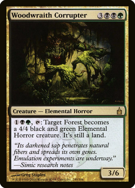 Woodwraith Corrupter (240) - Ravnica: City of Guilds (RAV)