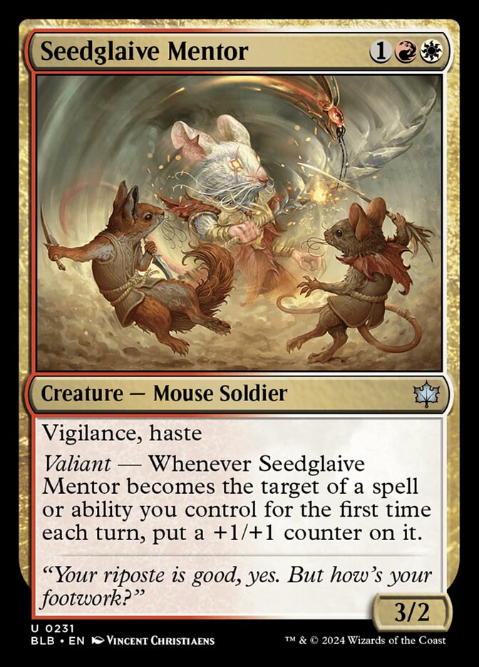 Seedglaive Mentor (231) - Bloomburrow (BLB)
