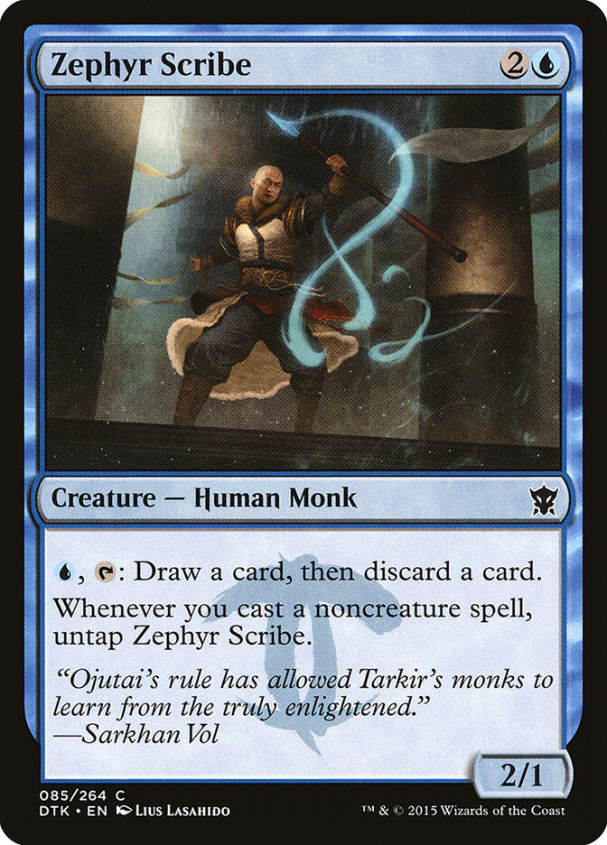 Zephyr Scribe (85) - Dragons of Tarkir (DTK)
