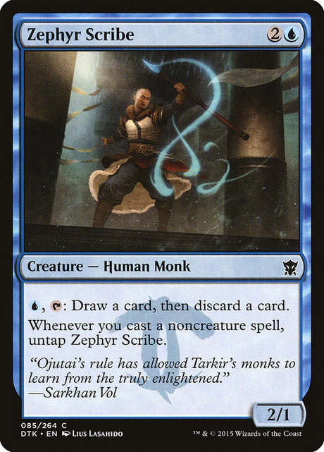 Zephyr Scribe (85) - Dragons of Tarkir (DTK)